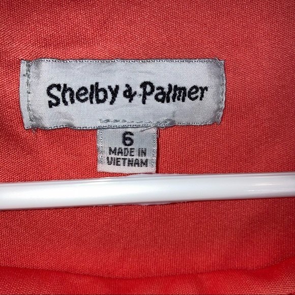 Shelby & Palmer Striped Chiffon Lined Dress Size 6 - Picture 3 of 5